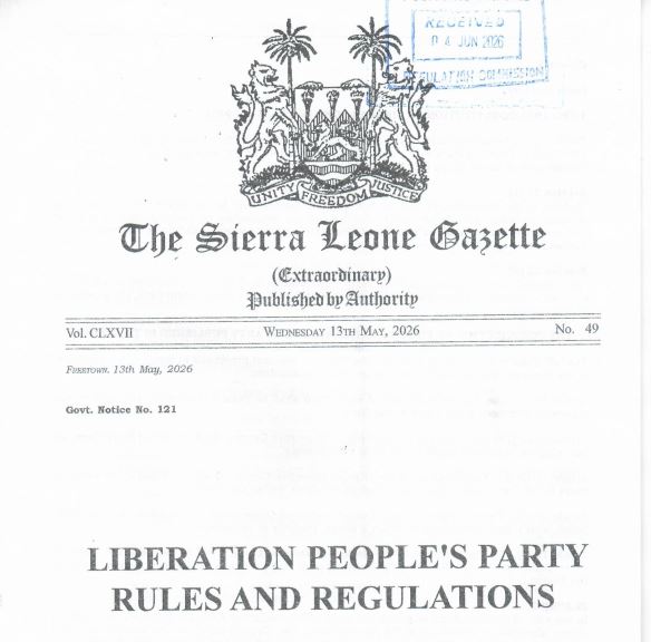 Liberation Peoples Party Rules and Regulations